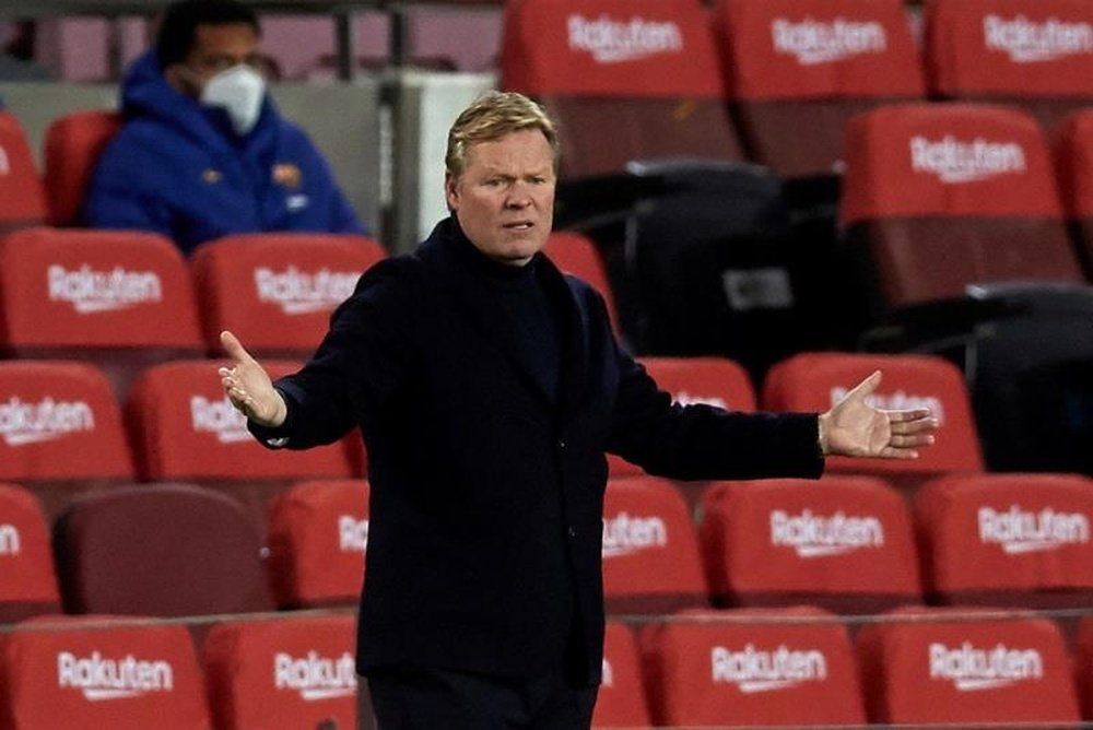 Koeman habló tras la victoria. EFE