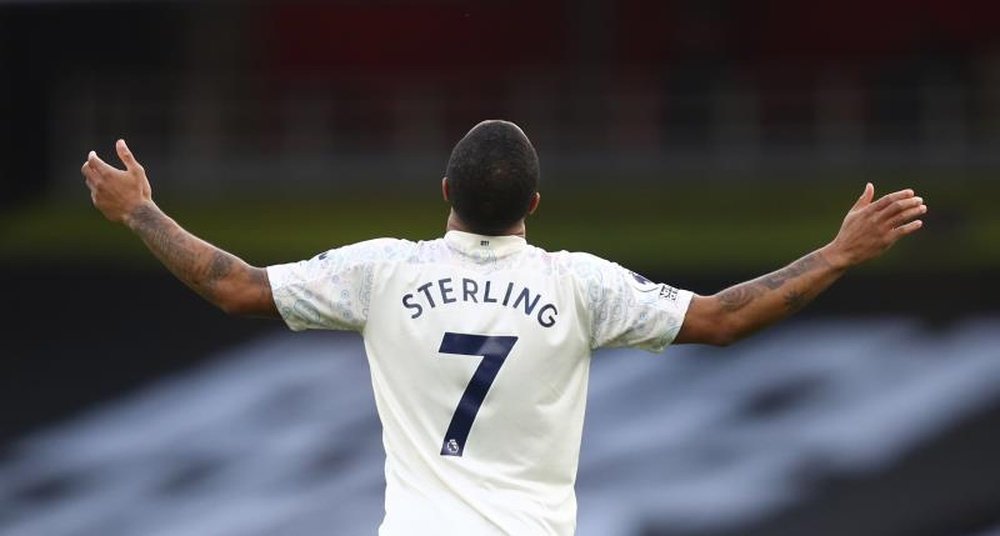 Raheem Sterling offre trois points précieux à City. EFE
