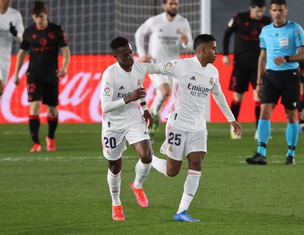 Rodrygo ha vuelto con ganas. EFE