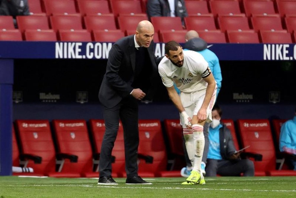 Zinedine Zidane a analysé la rencontre. EFE