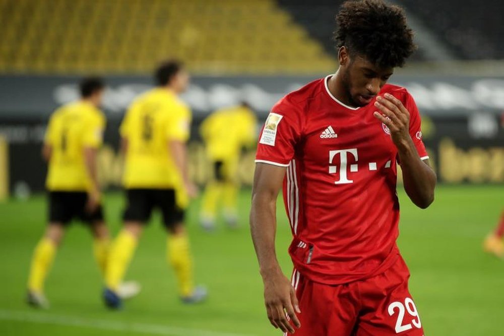 Kingsley Coman sort sur blessure contre l'Union Berlin. EFE