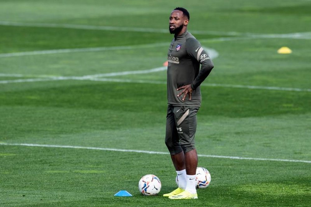 Moussa Dembélé est de retour à l'entrainement avec l'Atlético. EFE