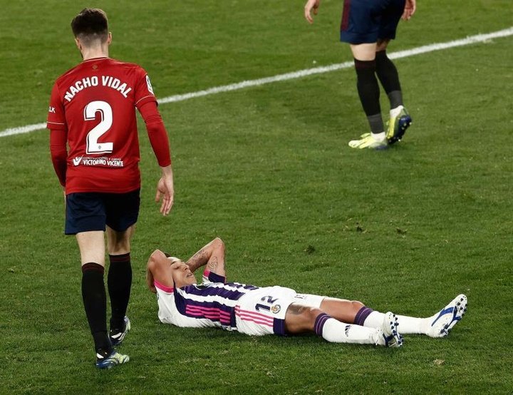 El Valladolid no podrá contar con Orellana en el Camp Nou
