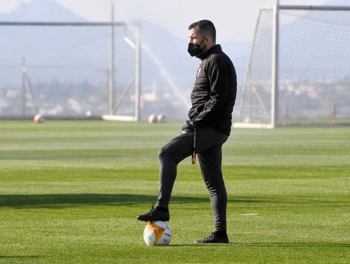 Diego Martínez, centrado en Zorrilla y sin pensar en Old Trafford