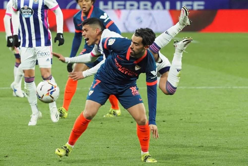 Suso played for Almeria during the 2013-14 season. EFE