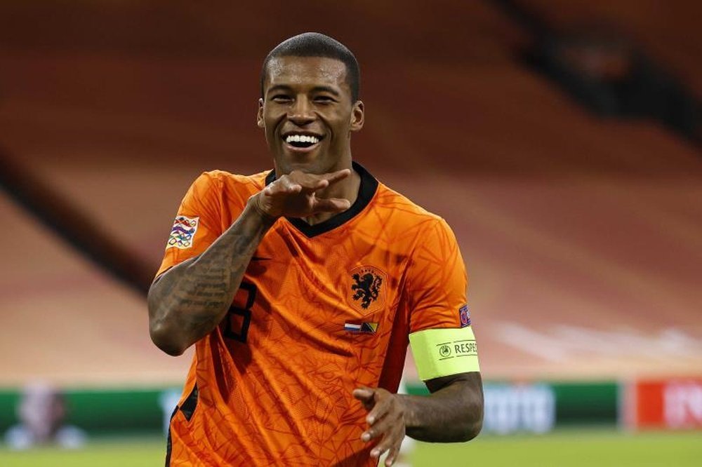 Wijnaldum n'est pas satisfait. afp