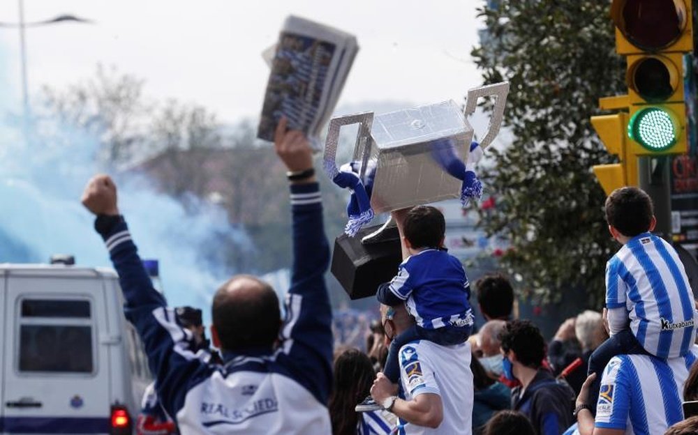 A campeã da Copa do Rei quer evitar aglomerações. EFE/Juan Herrero