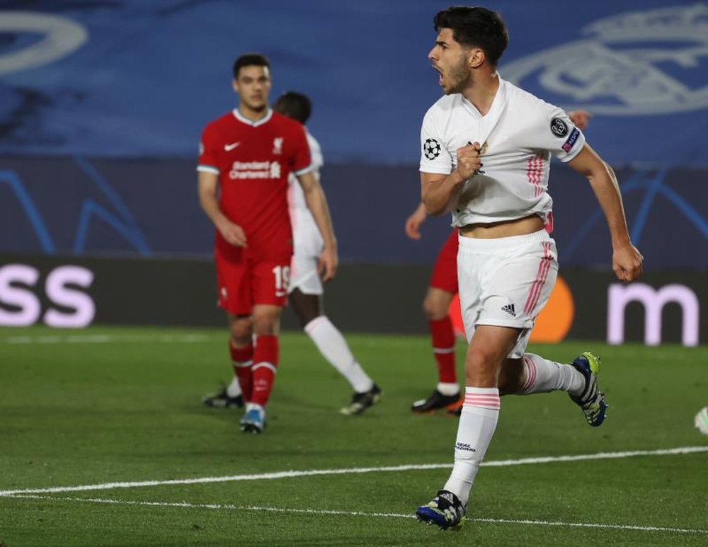 Marco Asensio acumula 40 goles en su etapa como madridista. EFE