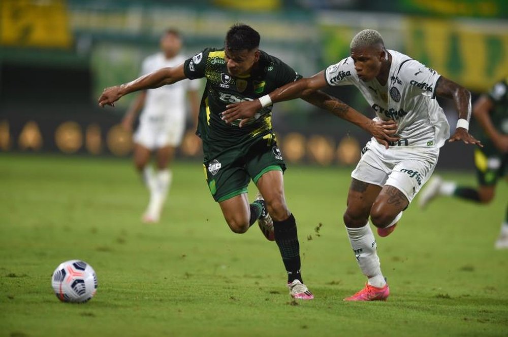 Palmeiras recebe o Defensa y Justicia no jogo de volta da Recopa Sul-Americana. EFE/Marcelo Endelli