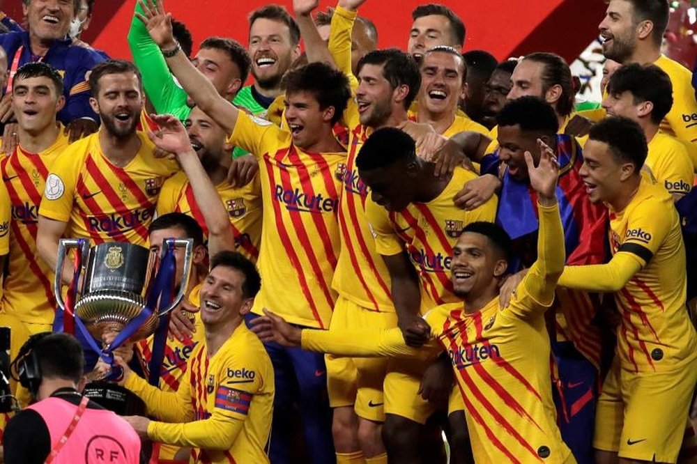 El Barça firmó su unión a la Superliga Europea antes de la final de Copa. AFP