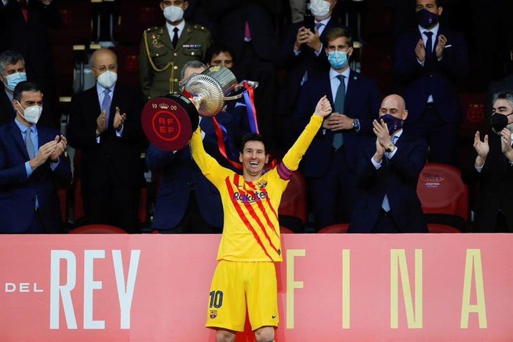 La Coupe du Roi a été un tournant, assure Messi. afp