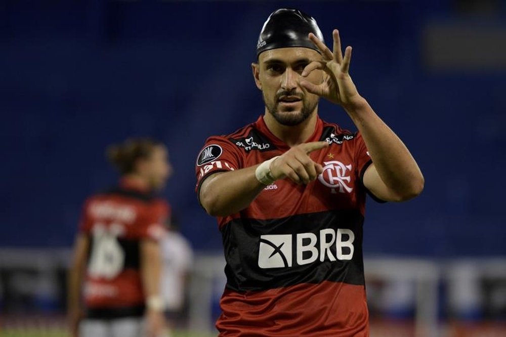 Flamengo entra em semana decisiva pela renovação de Arrascaeta. EFE/Juan Mabromata