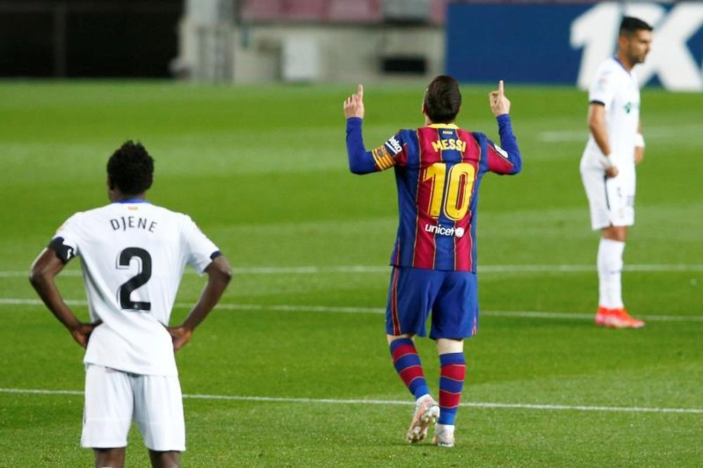 Lionel Messi was the star of the show for Barca v Getafe. EFE