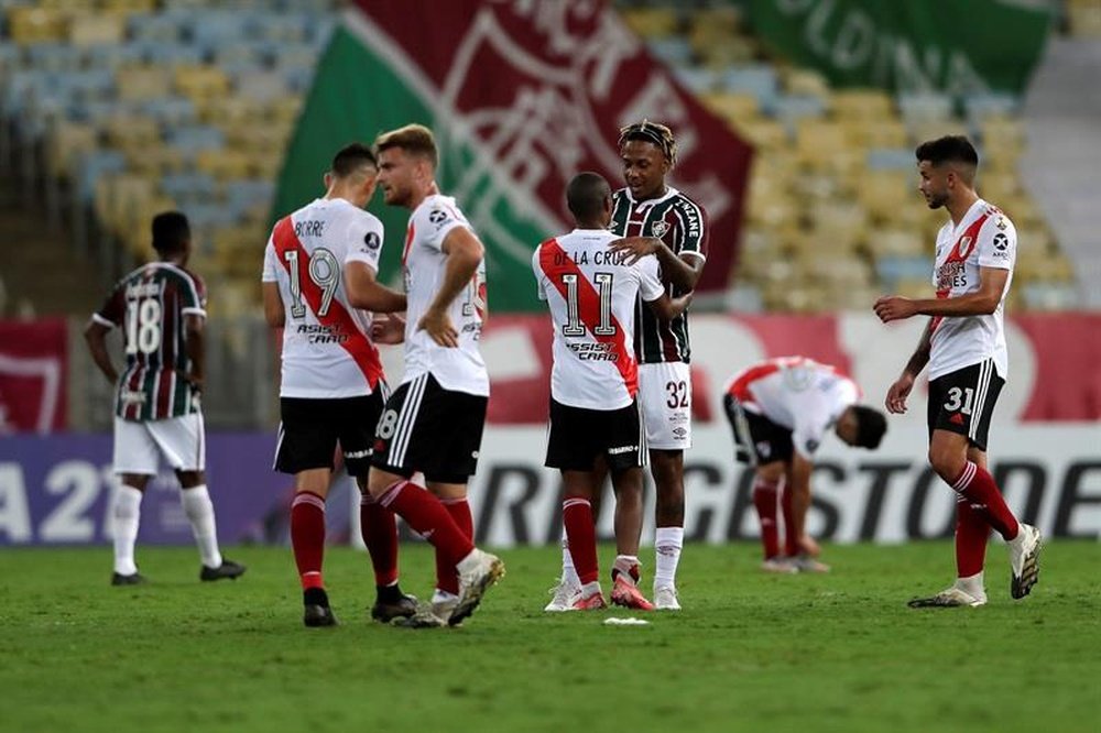 Empate a uno entre Fluminense y River Plate. EFE