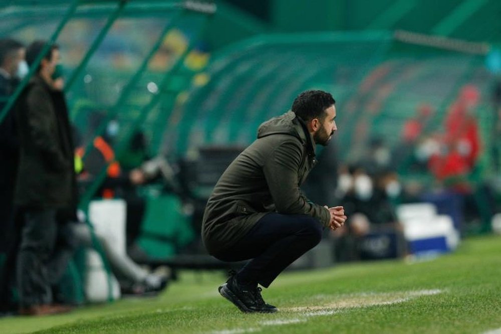 Rubén Amorim podría dirigir el United a partir de la próxima temporada. EFE