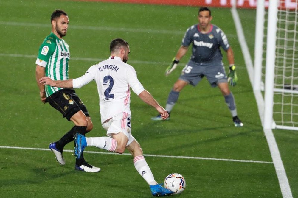 Real Madrid empatou sem gols com o Betis.  EFE/Juan Carlos Hidalgo