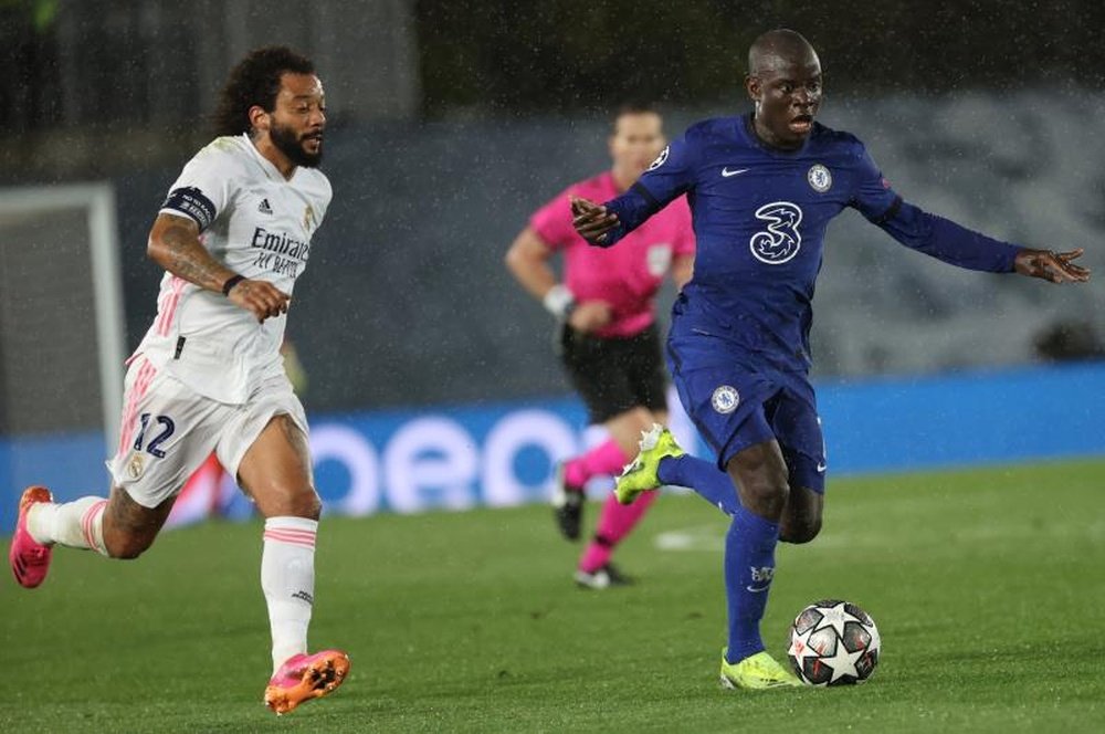N’Golo Kanté élu joueur de la semaine en Ligue des champions. efe
