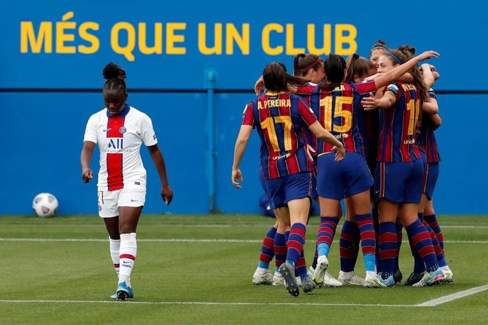 El Barcelona sueña con levantar el título de la Champions Femenina por segunda vez. EFE