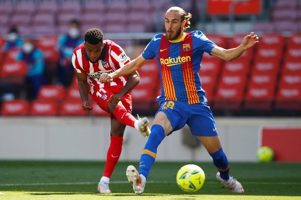 Óscar Mingueza va jouer avec le Barça B. EFE