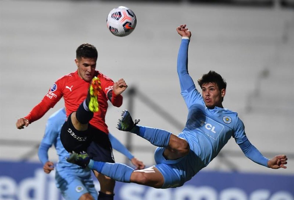 Montevideo City e Independiente empataron a uno. YouTube/CONMEBOLSudamericana