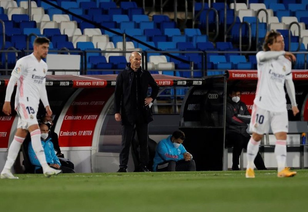 Zidane já teria dito que não continuará no Real Madrid.  EFE/Ballesteros