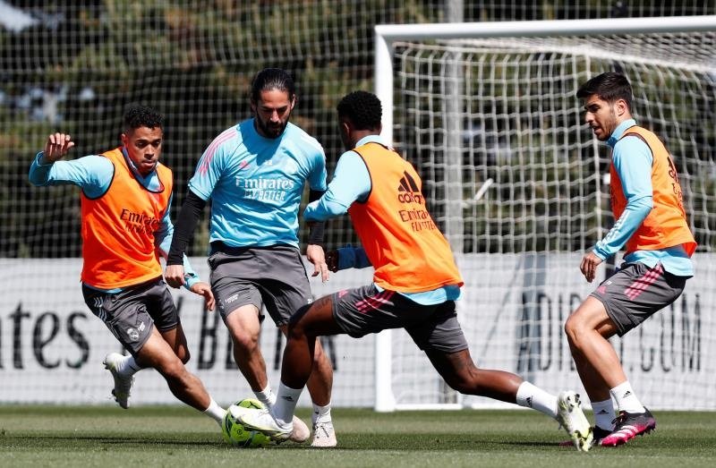 Real Madrid continue with their pre-season training. EFE