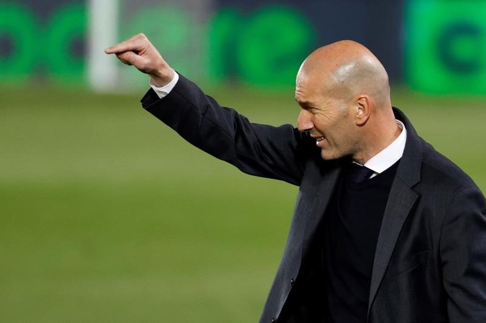 Le staff de Madrid sait déjà que Zidane va partir. EFE/Chema Moya/Archive