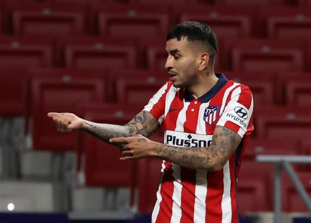 Angel Correa scored as Atletico Madrid beat Real Sociedad. AFP