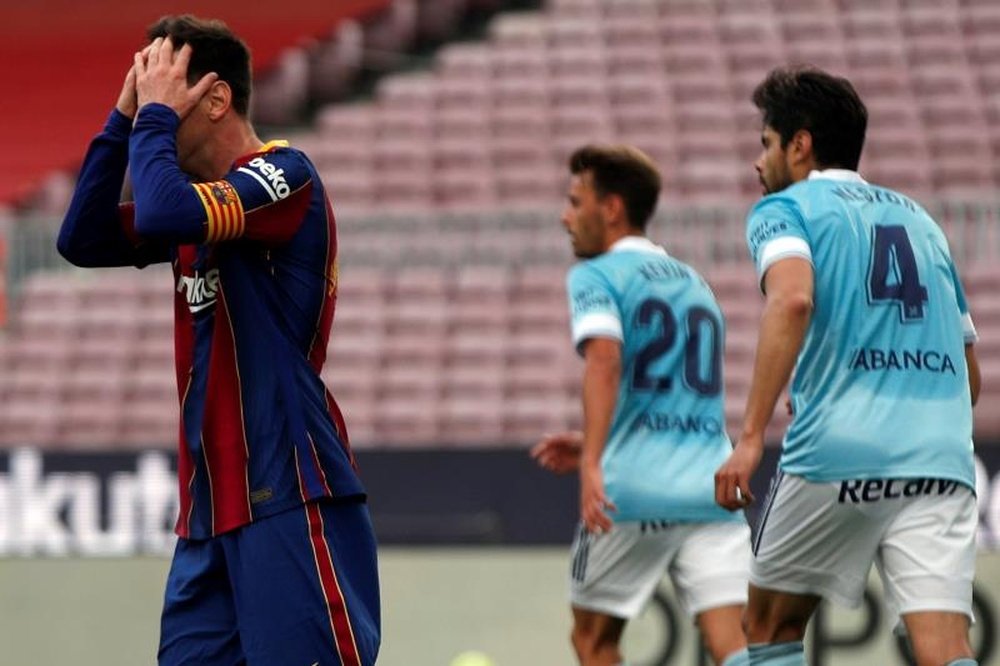 La triste statistique du Barça sur la saison 2020-2021. EFE