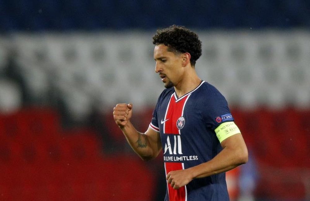Marquinhos já negocia com o PSG para seguir até 2026. AFP