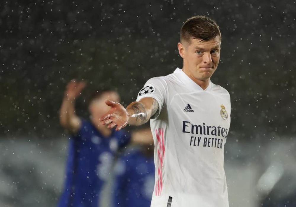 Kroos repasó la actualidad del Madrid y su estado físico. EFE