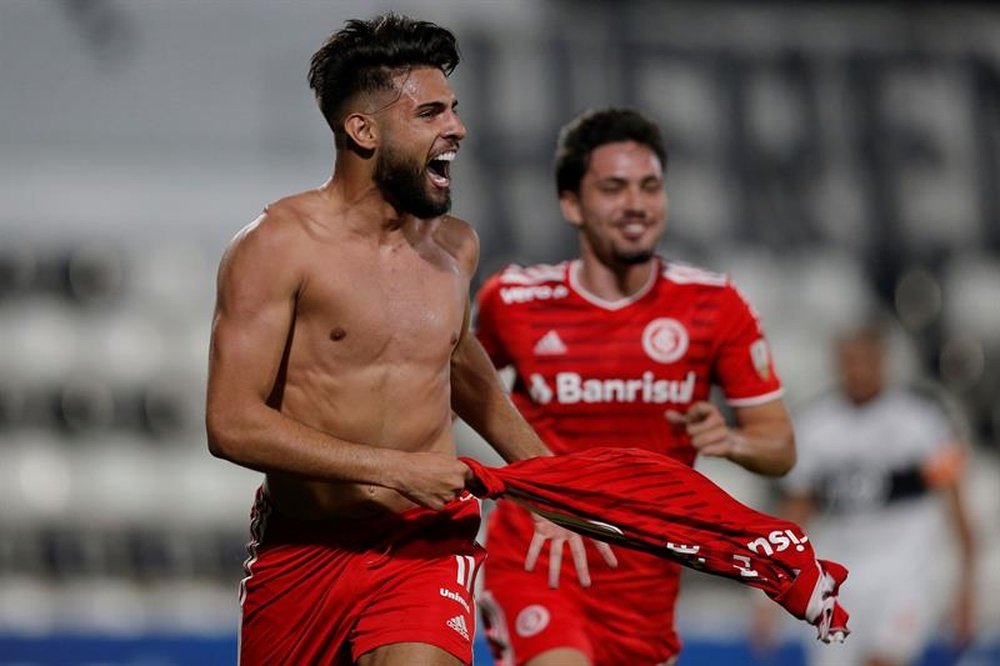 Yuri Alberto vira desfalque, mas Inter tem cinco retornos contra o Flamengo. EFE