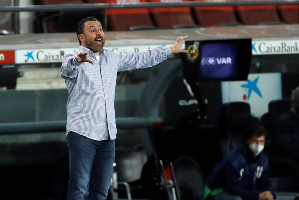 Sergio González e Miguel Ángel Gómez foram demitidos do Real Valladolid. EFE/Alberto Estévez