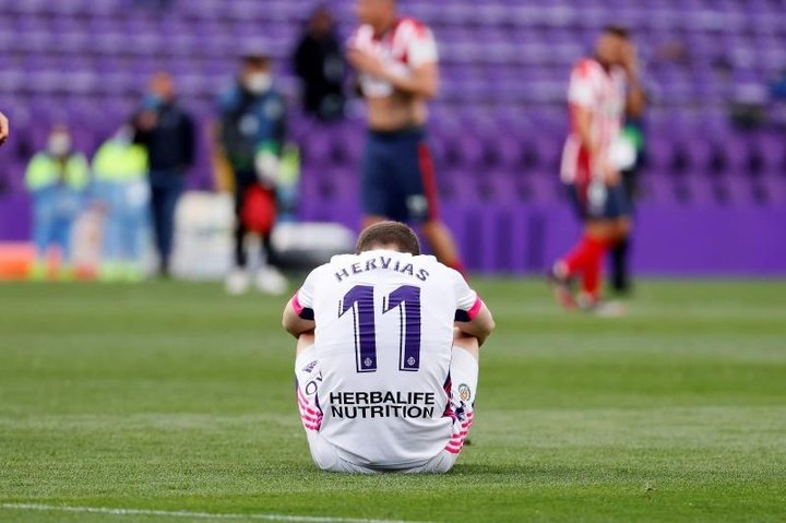 Hervías ha disputado 110 partidos con el Valladolid. EFE