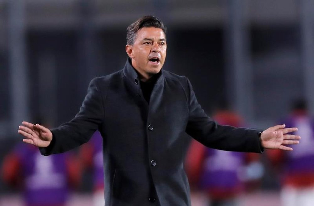 Marcelo Gallardo perfila su once de cara al 'Superclásico'. EFE