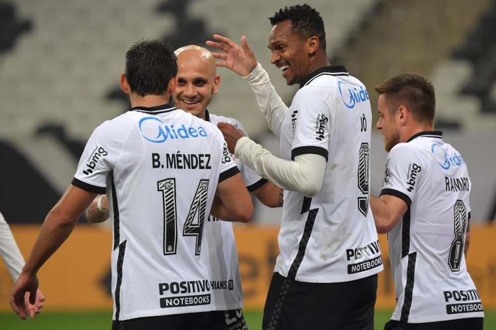 Escalação do Corinthians contra o Atlético-GO. EFE/Nelson Almeida