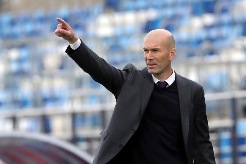 Zidane destacó el papel de su hijo Luca ante el Girona. EFE