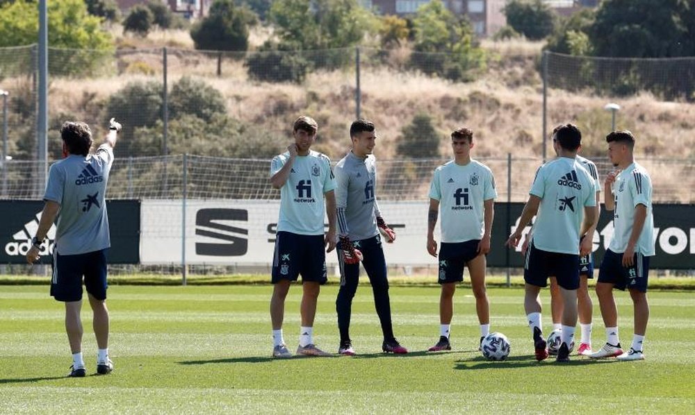 Alejandro Francés, encantado de su paso por la Sub 21. EFE/Federación Española de Fútbol/Eidan Rubio