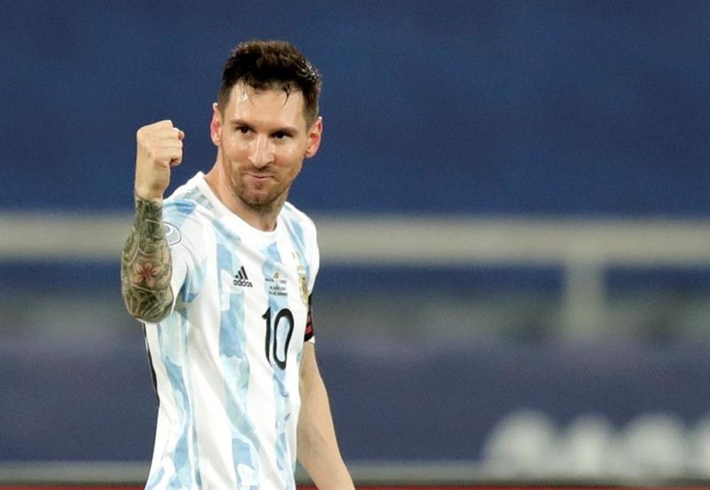 Lionel Messi se rapproche d'un record de Diego Maradona. efe