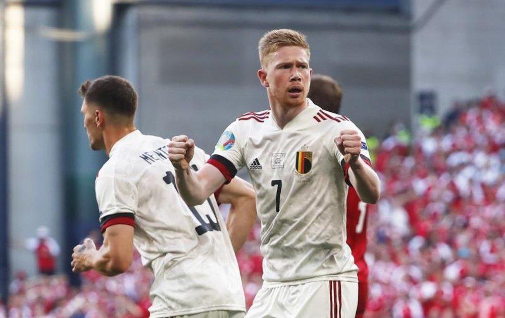 Bélgica ganó a Dinamarca por 1-2. EFE