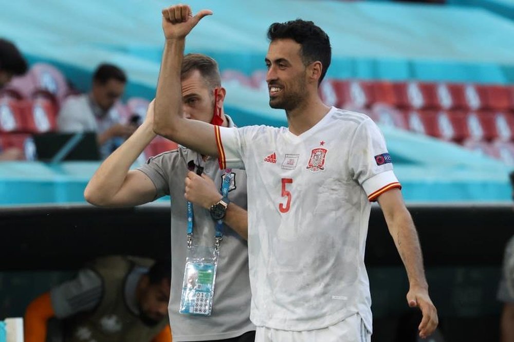 Busquets wants to lift his first trophy as Spain's captain. AFP