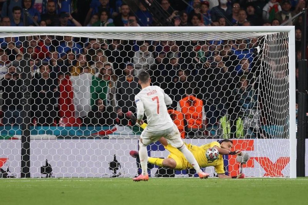 La tanda de penaltis de España ante Italia fue lo más visto en el país. EFE