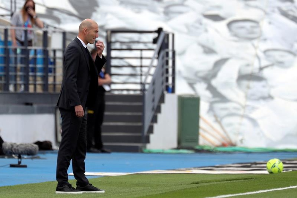 El hijo pequeño de Zidane se estrenó como goleador con la Sub 17. EFE