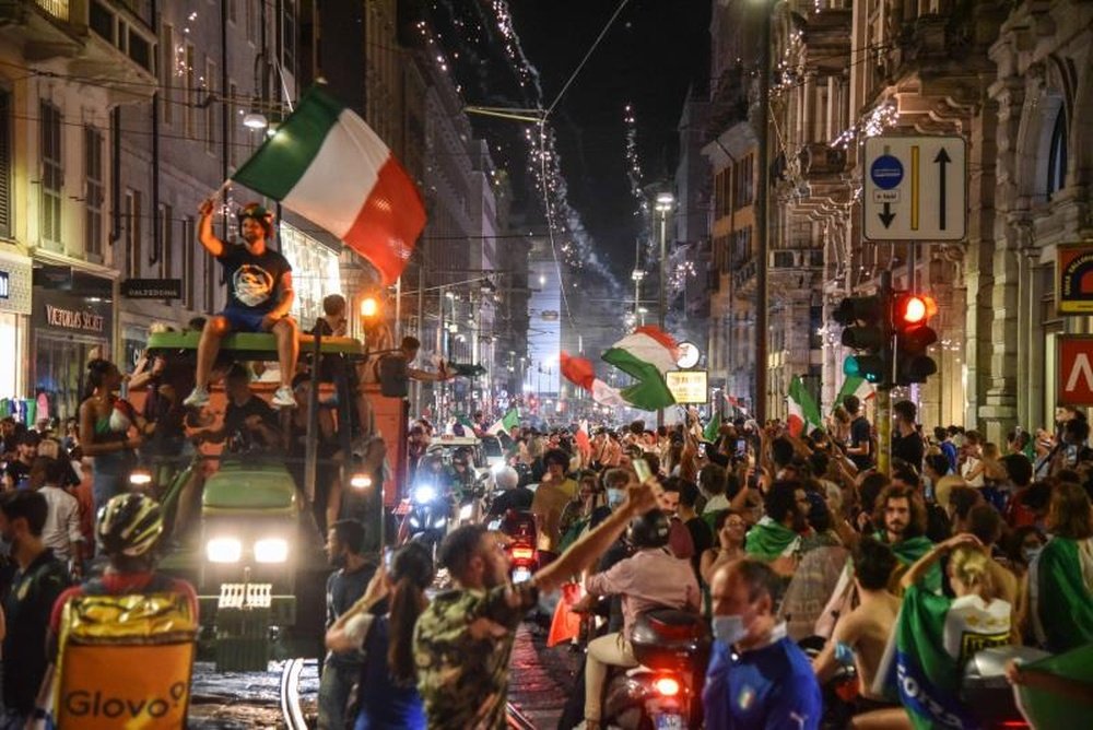 Grosse polémique sur la célébration de l'EURO en Italie. EFE