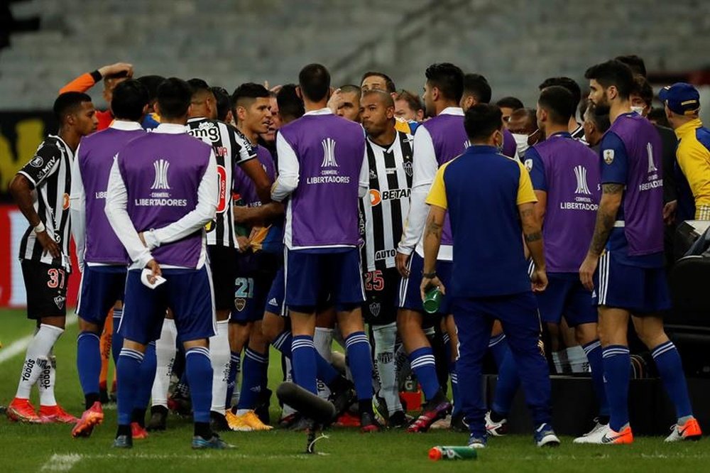 Atlético Mineiro reclamó severas sanciones para Boca. EFE