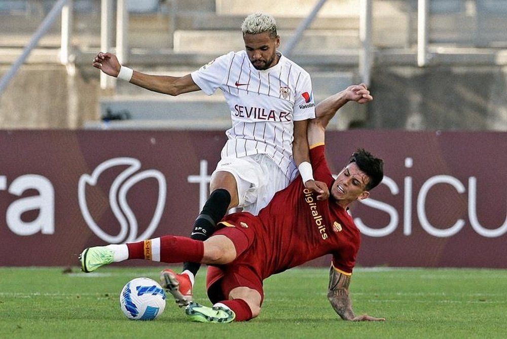La lesión de En-Nesyri divide al Sevilla y a Marruecos. EFE/Archivo