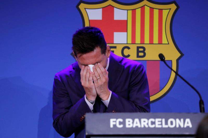 Messi ya no es jugador del Barcelona. EFE