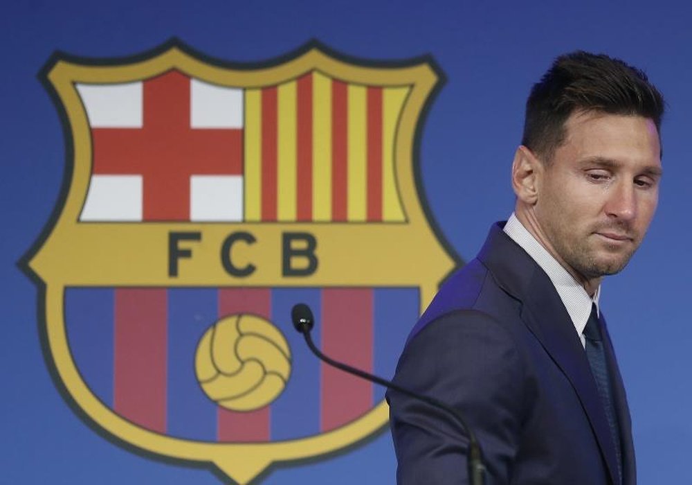 Messi said goodbye to Barcelona. AFP