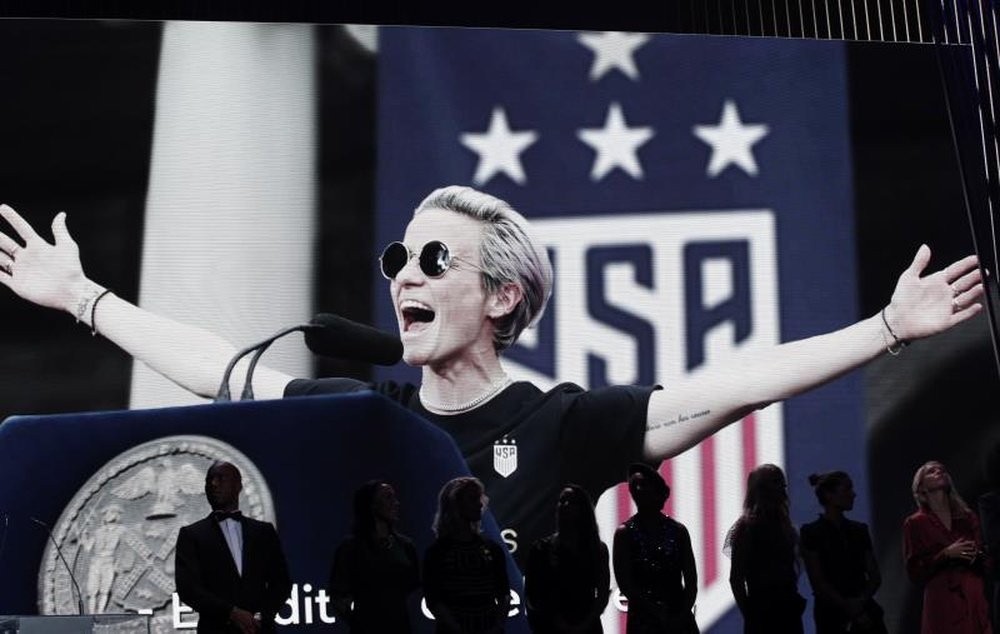 Rapinoe se mostró crítica en Twitter. EFE