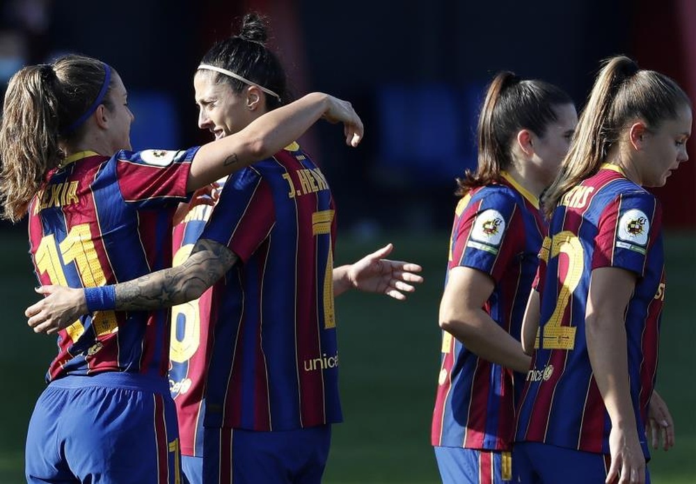 Jennifer Hermoso marcó cuatro goles contra el Sevilla. EFE